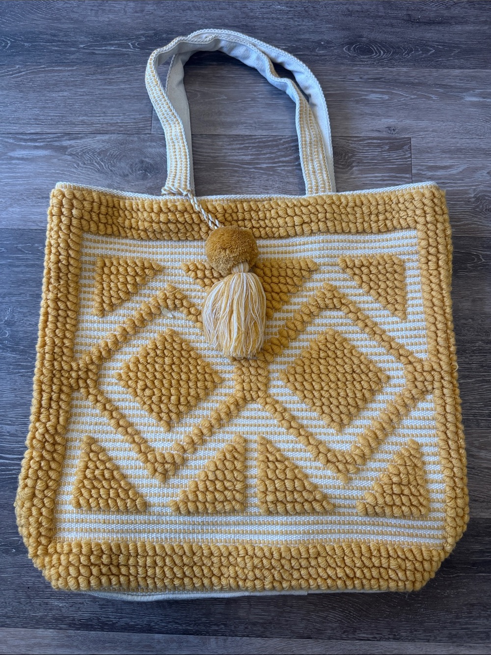 NWOT Lovestitch Cave Creek Tote Bag in Mustard